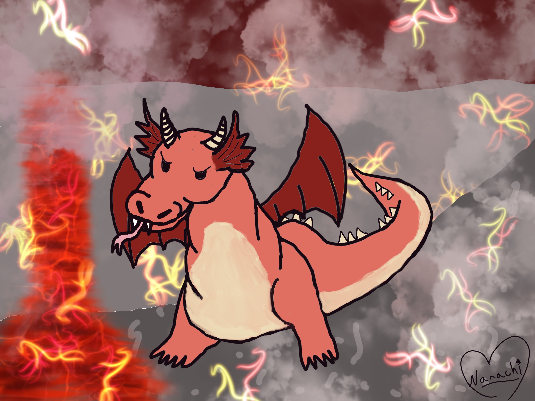 Fan art contest August; Fire Linnorm! | Tribes of Midgard - Forums